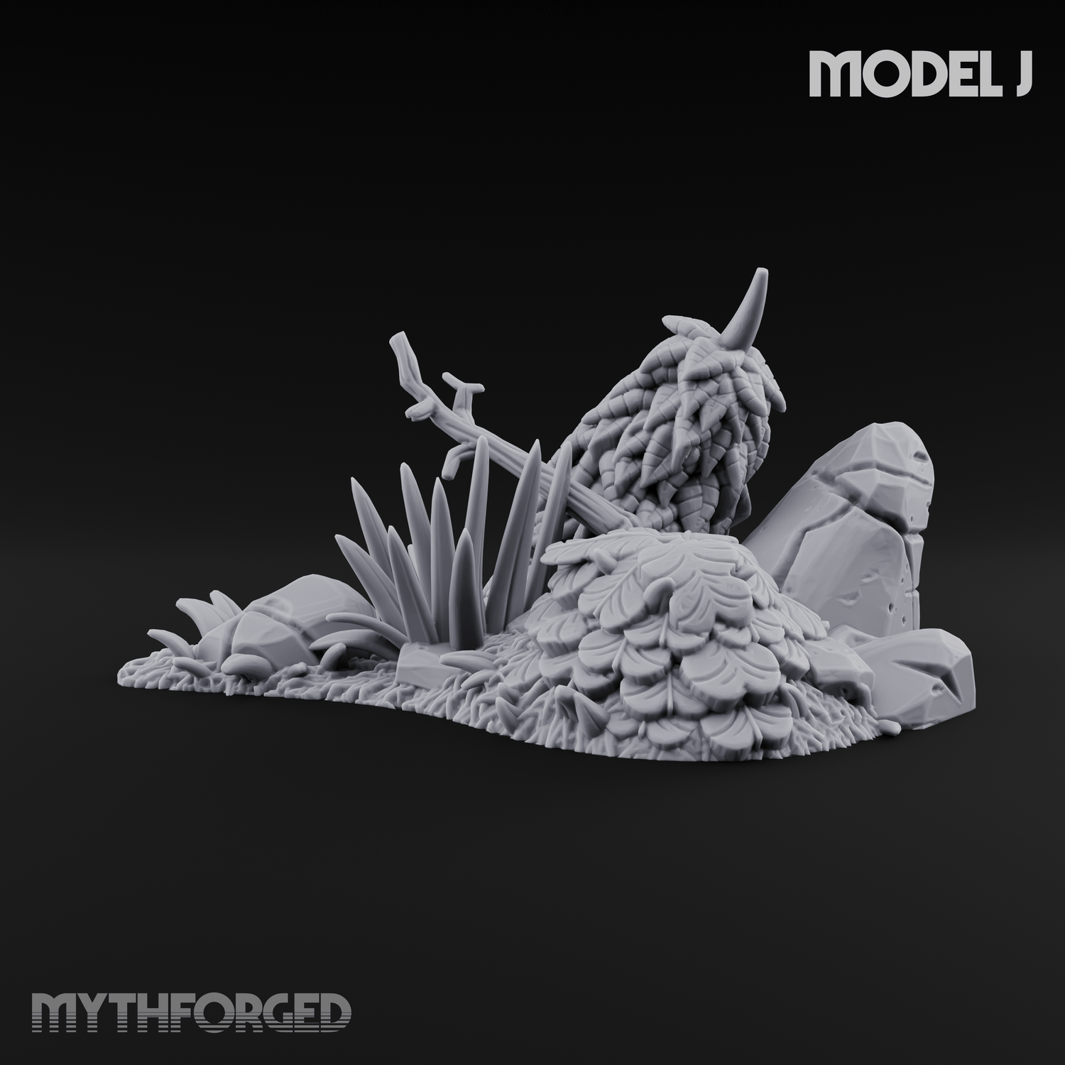 Overgrown Jungle Flora Clusters Miniature for Dungeons and Dragons, Pathfinder or other TTRPGs