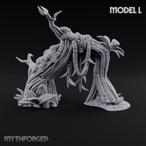Overgrown Jungle Flora Cluster L Miniature for Dungeons and Dragons, Pathfinder or other TTRPGs