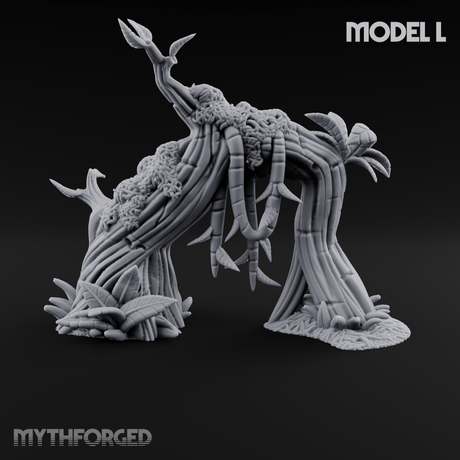 Overgrown Jungle Flora Cluster L Miniature for Dungeons and Dragons, Pathfinder or other TTRPGs