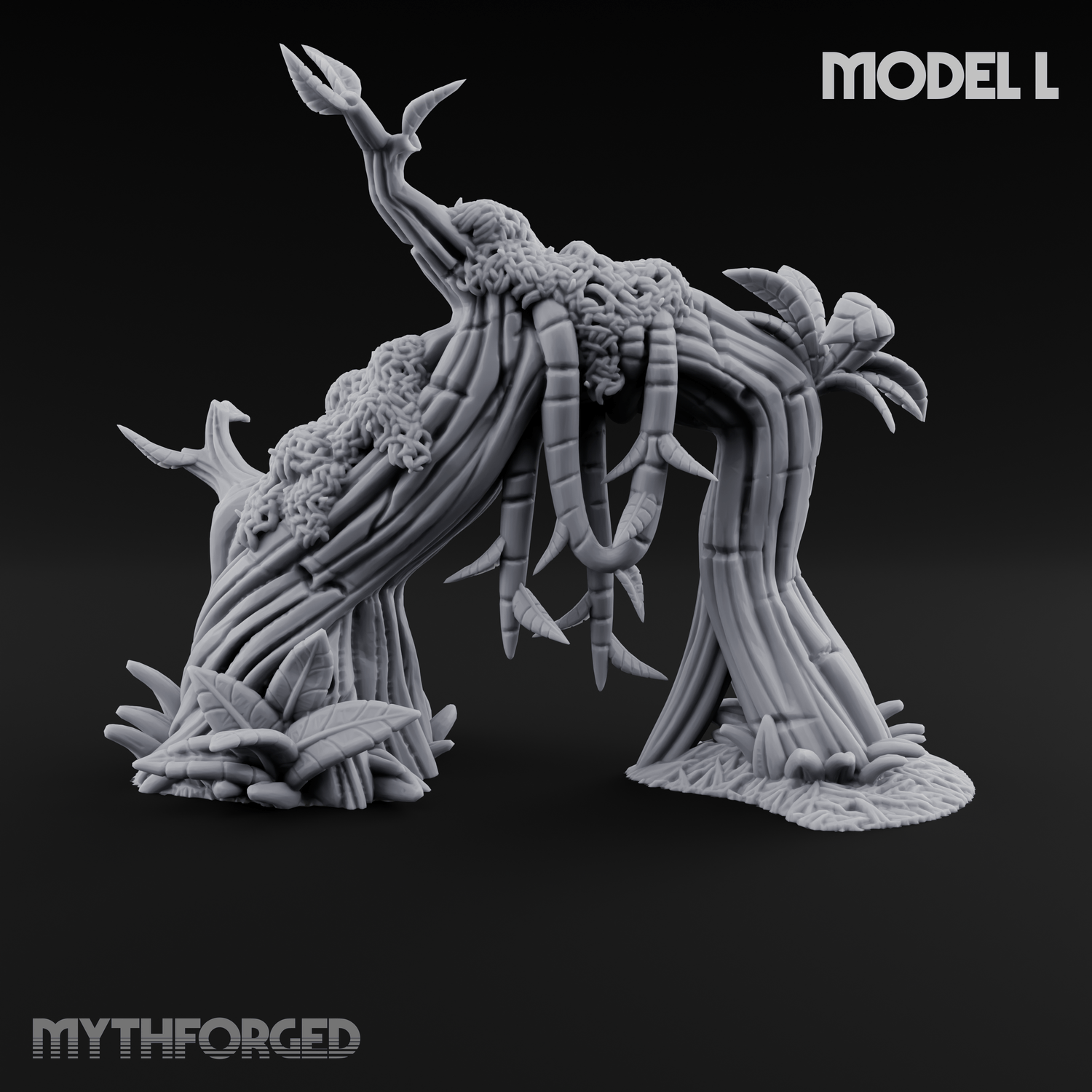 Overgrown Jungle Flora Clusters Miniature for Dungeons and Dragons, Pathfinder or other TTRPGs