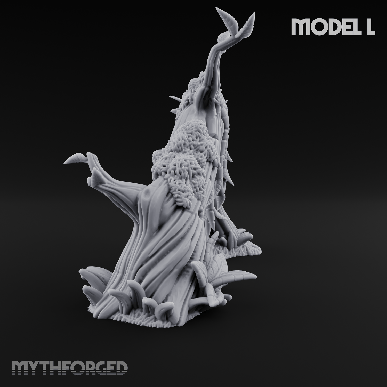 Overgrown Jungle Flora Cluster L Miniature for Dungeons and Dragons, Pathfinder or other TTRPGs