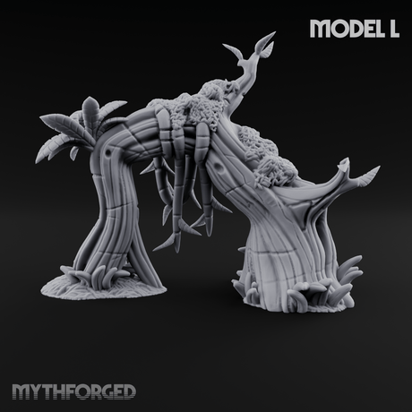 Overgrown Jungle Flora Cluster L Miniature for Dungeons and Dragons, Pathfinder or other TTRPGs
