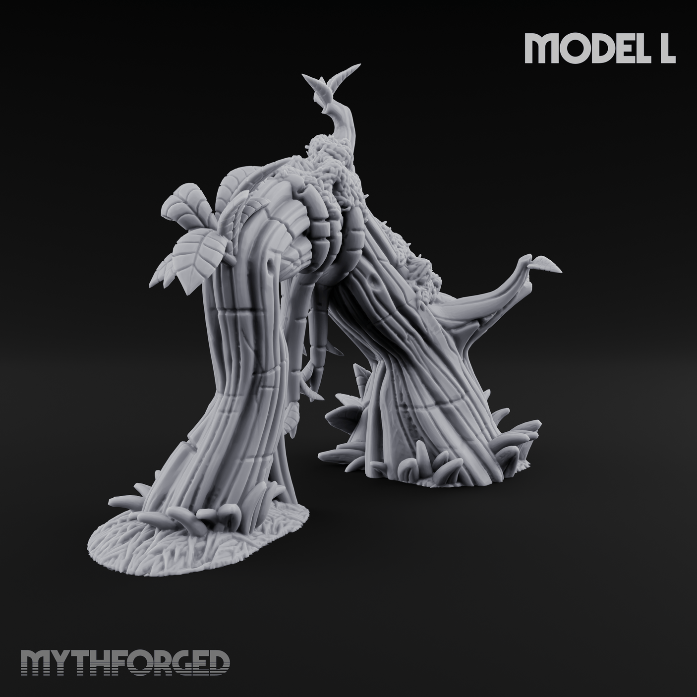 Overgrown Jungle Flora Cluster L Miniature for Dungeons and Dragons, Pathfinder or other TTRPGs