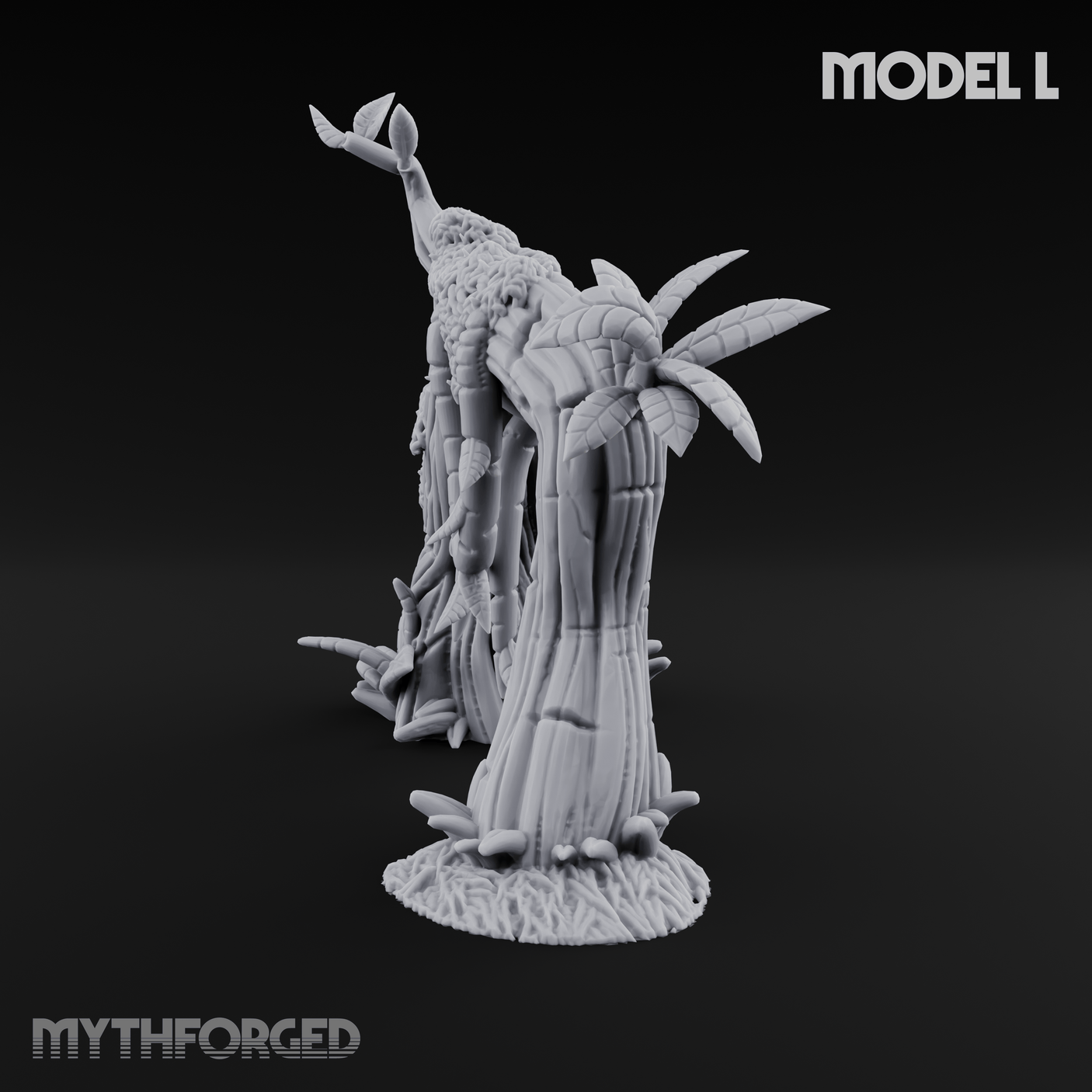 Overgrown Jungle Flora Clusters Miniature for Dungeons and Dragons, Pathfinder or other TTRPGs