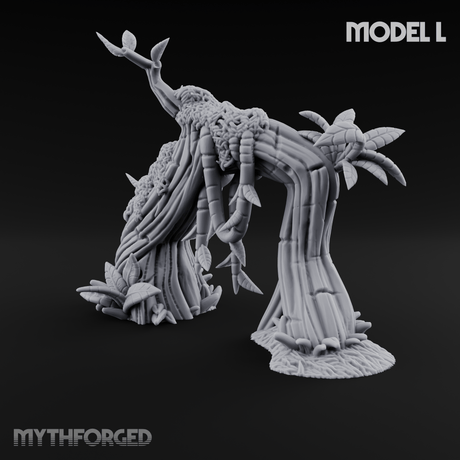 Overgrown Jungle Flora Cluster L Miniature for Dungeons and Dragons, Pathfinder or other TTRPGs