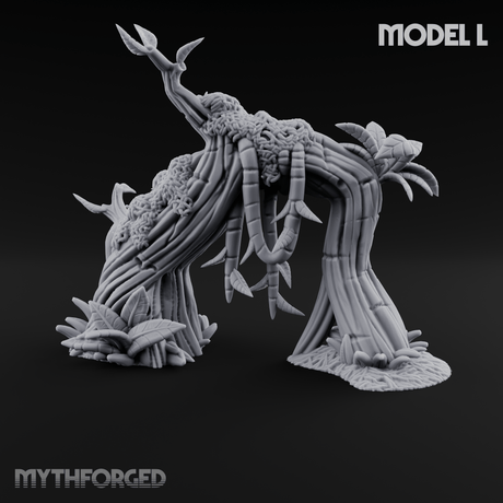 Overgrown Jungle Flora Cluster L Miniature for Dungeons and Dragons, Pathfinder or other TTRPGs