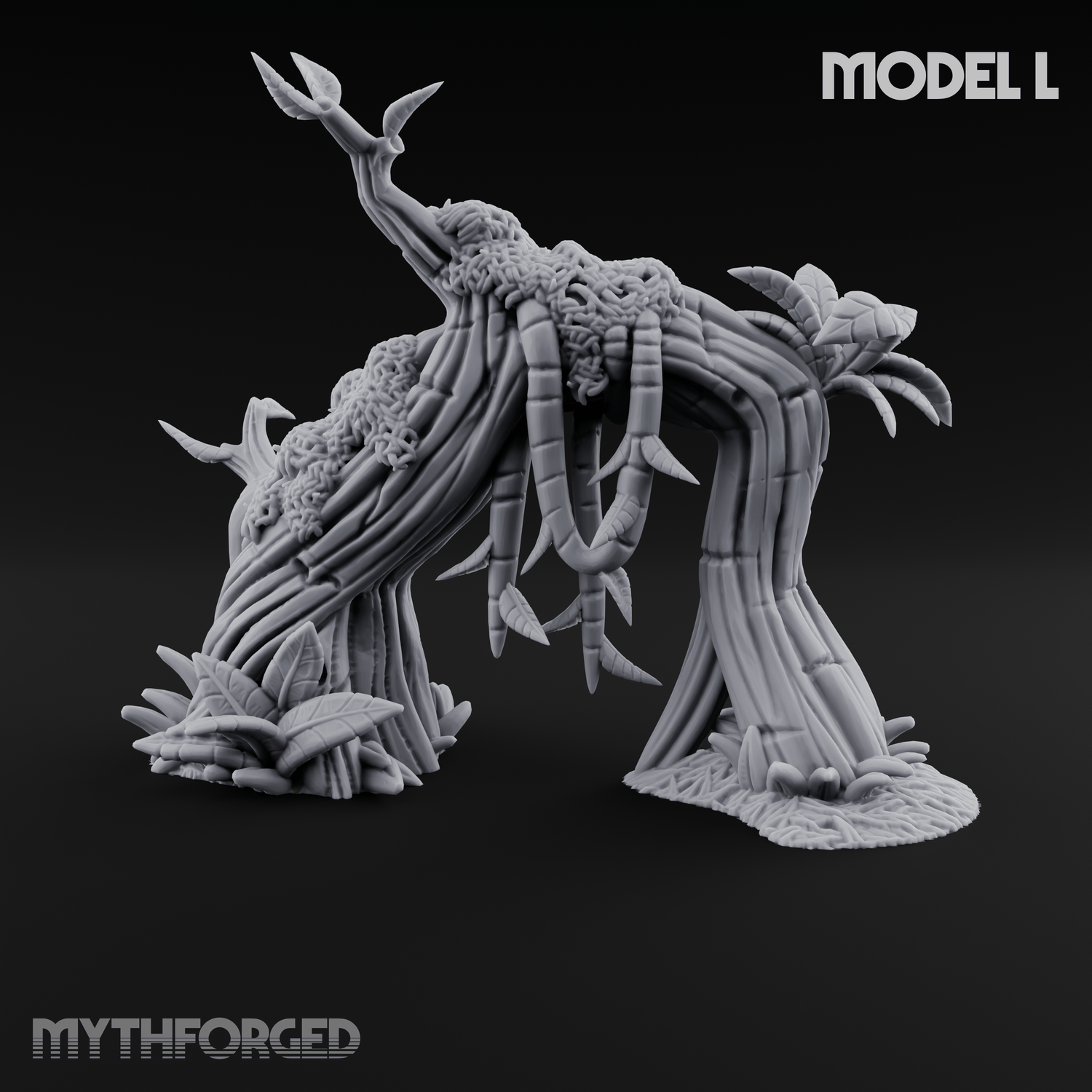 Overgrown Jungle Flora Clusters Miniature for Dungeons and Dragons, Pathfinder or other TTRPGs