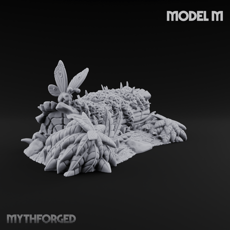 Overgrown Jungle Flora Clusters Miniature for Dungeons and Dragons, Pathfinder or other TTRPGs