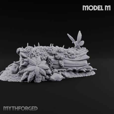 Overgrown Jungle Flora Cluster M Miniature for Dungeons and Dragons, Pathfinder or other TTRPGs