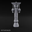 Paper-Charm Lantern Pillar Miniature for Dungeons and Dragons, Pathfinder or other TTRPGs