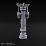 Paper-Charm Lantern Pillar Miniature for Dungeons and Dragons, Pathfinder or other TTRPGs