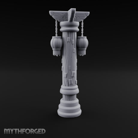 Paper-Charm Lantern Pillar