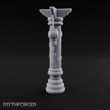 Paper-Charm Lantern Pillar Miniature for Dungeons and Dragons, Pathfinder or other TTRPGs