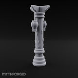 Paper-Charm Lantern Pillar Miniature for Dungeons and Dragons, Pathfinder or other TTRPGs