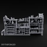 Rope-Strung Market Stall Shelves Miniature for Dungeons and Dragons, Pathfinder or other TTRPGs