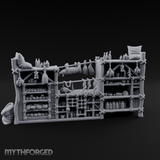 Rope-Strung Market Stall Shelves Miniature for Dungeons and Dragons, Pathfinder or other TTRPGs