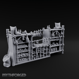 Rope-Strung Market Stall Shelves Miniature for Dungeons and Dragons, Pathfinder or other TTRPGs
