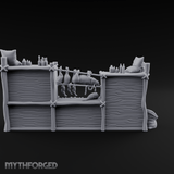 Rope-Strung Market Stall Shelves Miniature for Dungeons and Dragons, Pathfinder or other TTRPGs