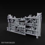 Rope-Strung Market Stall Shelves Miniature for Dungeons and Dragons, Pathfinder or other TTRPGs
