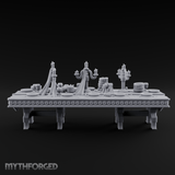 Ornamental Banquet Tableware Display Miniature for Dungeons and Dragons, Pathfinder or other TTRPGs