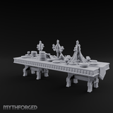 Ornamental Banquet Tableware Display Miniature for Dungeons and Dragons, Pathfinder or other TTRPGs