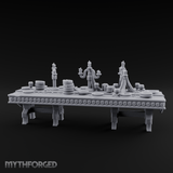 Ornamental Banquet Tableware Display Miniature for Dungeons and Dragons, Pathfinder or other TTRPGs