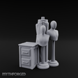 Display-Ready Tailor's Mannequin Set Miniature for Dungeons and Dragons, Pathfinder or other TTRPGs