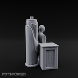 Display-Ready Tailor's Mannequin Set Miniature for Dungeons and Dragons, Pathfinder or other TTRPGs