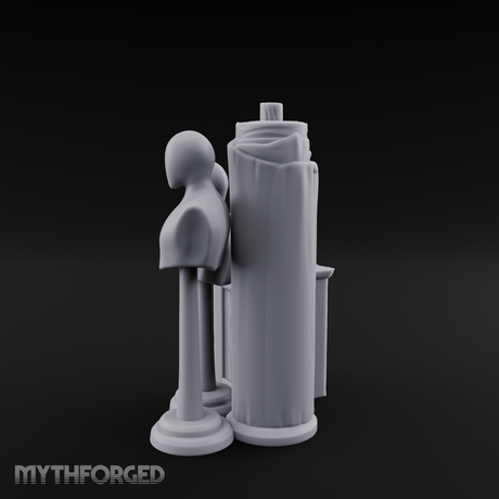 Display-Ready Tailor's Mannequin Set Miniature for Dungeons and Dragons, Pathfinder or other TTRPGs