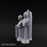 Display-Ready Tailor's Mannequin Set Miniature for Dungeons and Dragons, Pathfinder or other TTRPGs