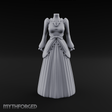 Puffed-Sleeve Mannequin Dress Form Miniature for Dungeons and Dragons, Pathfinder or other TTRPGs
