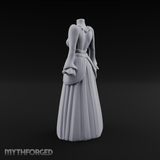 Puffed-Sleeve Mannequin Dress Form Miniature for Dungeons and Dragons, Pathfinder or other TTRPGs