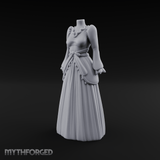 Puffed-Sleeve Mannequin Dress Form Miniature for Dungeons and Dragons, Pathfinder or other TTRPGs