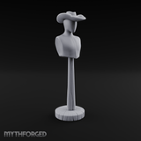 Stetson-Topped Mannequin Dress Form Miniature for Dungeons and Dragons, Pathfinder or other TTRPGs