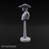 Stetson-Topped Mannequin Dress Form Miniature for Dungeons and Dragons, Pathfinder or other TTRPGs