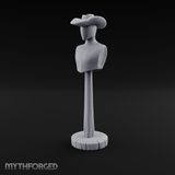 Stetson-Topped Mannequin Dress Form Miniature for Dungeons and Dragons, Pathfinder or other TTRPGs