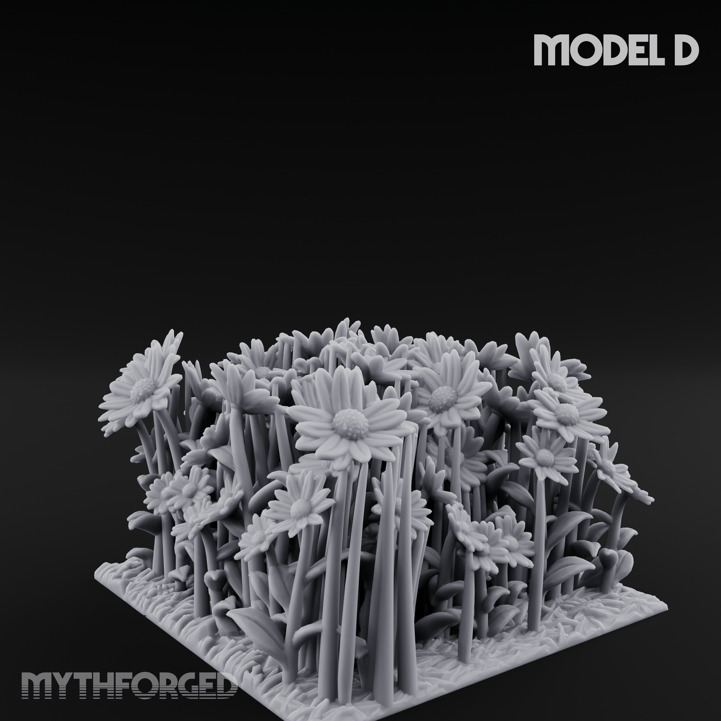 Cultivated Wildflower Meadows D Miniature for Dungeons and Dragons, Pathfinder or other TTRPGs