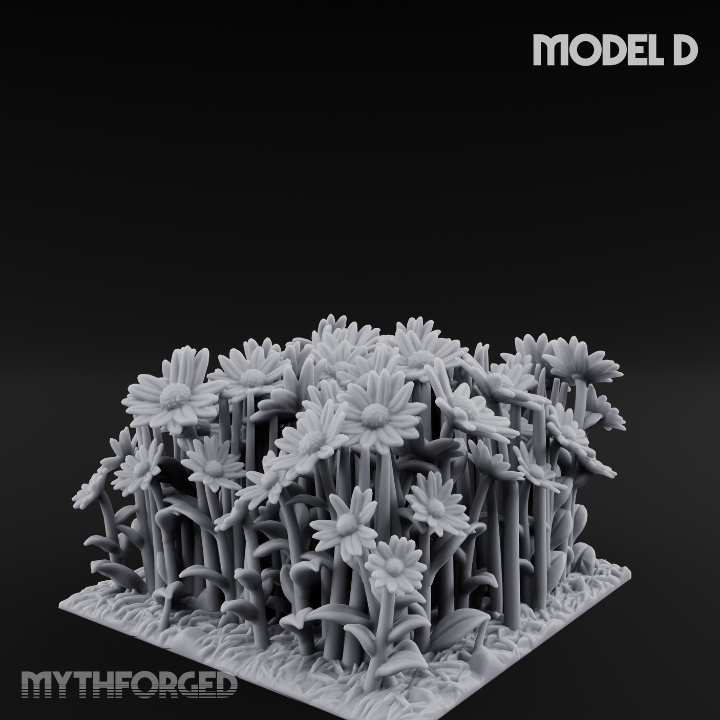 Cultivated Wildflower Meadows D Miniature for Dungeons and Dragons, Pathfinder or other TTRPGs