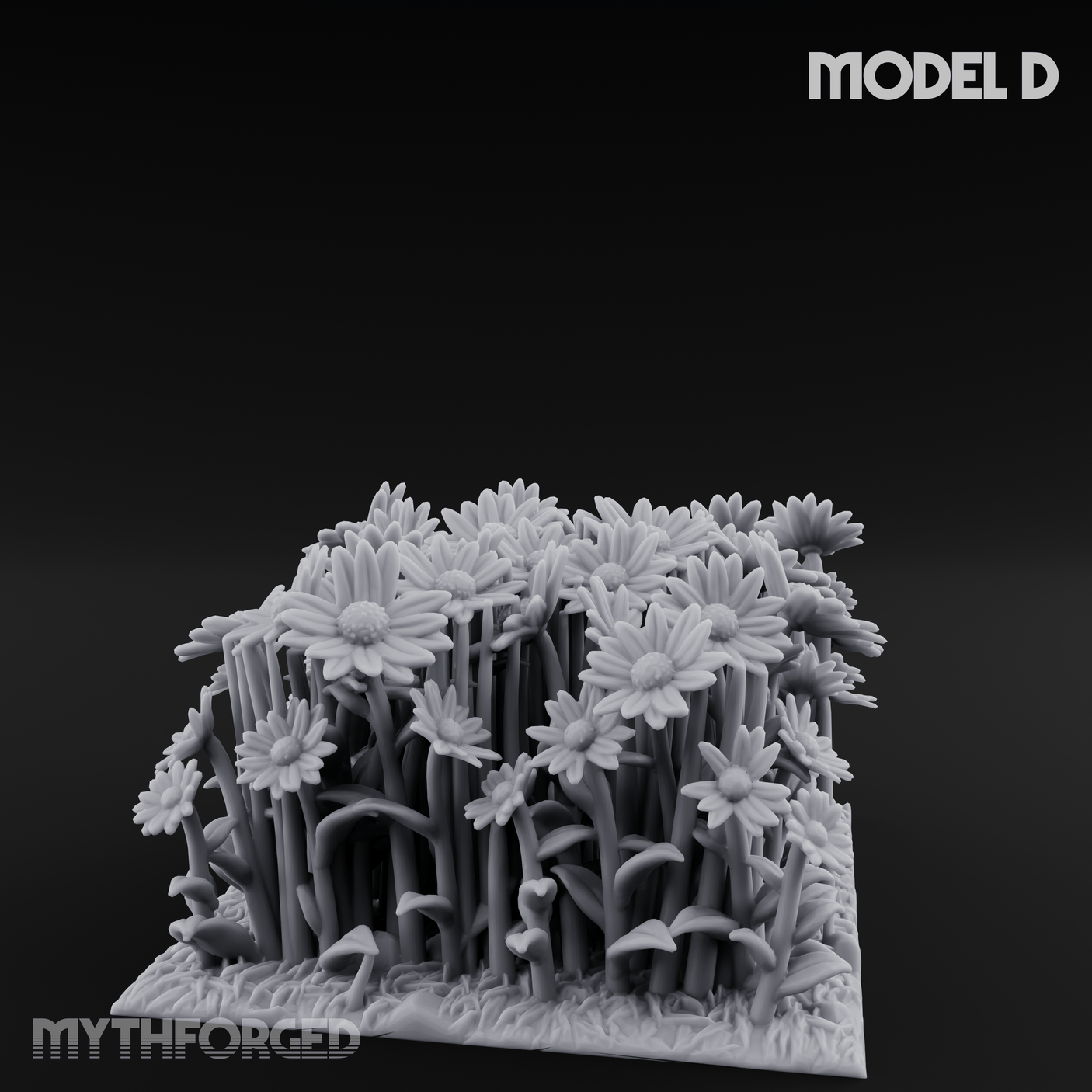 Cultivated Wildflower Meadows D Miniature for Dungeons and Dragons, Pathfinder or other TTRPGs