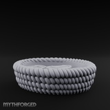 Braided Rope Basket Miniature for Dungeons and Dragons, Pathfinder or other TTRPGs
