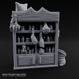 Hung-Herb Meat Display Cabinet Miniature for Dungeons and Dragons, Pathfinder or other TTRPGs