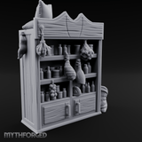 Hung-Herb Meat Display Cabinet Miniature for Dungeons and Dragons, Pathfinder or other TTRPGs