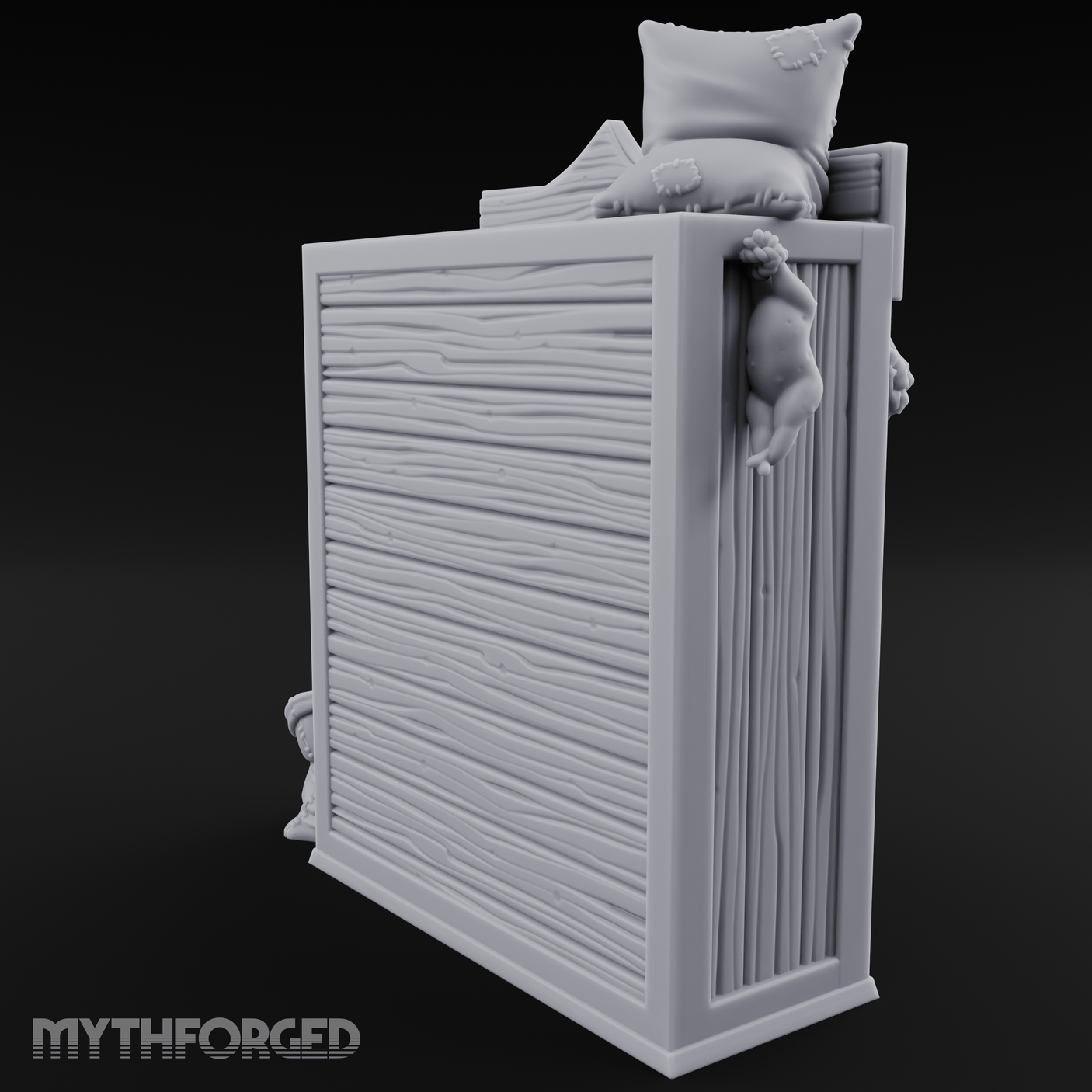 Hung-Herb Meat Display Cabinet Miniature for Dungeons and Dragons, Pathfinder or other TTRPGs