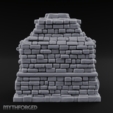 Pretzel-Filled Stone Baker's Oven Miniature for Dungeons and Dragons, Pathfinder or other TTRPGs
