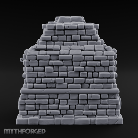 Pretzel-Filled Stone Baker's Oven Miniature for Dungeons and Dragons, Pathfinder or other TTRPGs