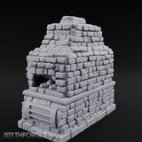 Pretzel-Filled Stone Baker's Oven Miniature for Dungeons and Dragons, Pathfinder or other TTRPGs