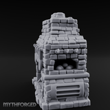 Pretzel-Filled Stone Baker's Oven Miniature for Dungeons and Dragons, Pathfinder or other TTRPGs