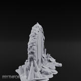 Stalactite-Hung Cave Portal Miniature for Dungeons and Dragons, Pathfinder or other TTRPGs