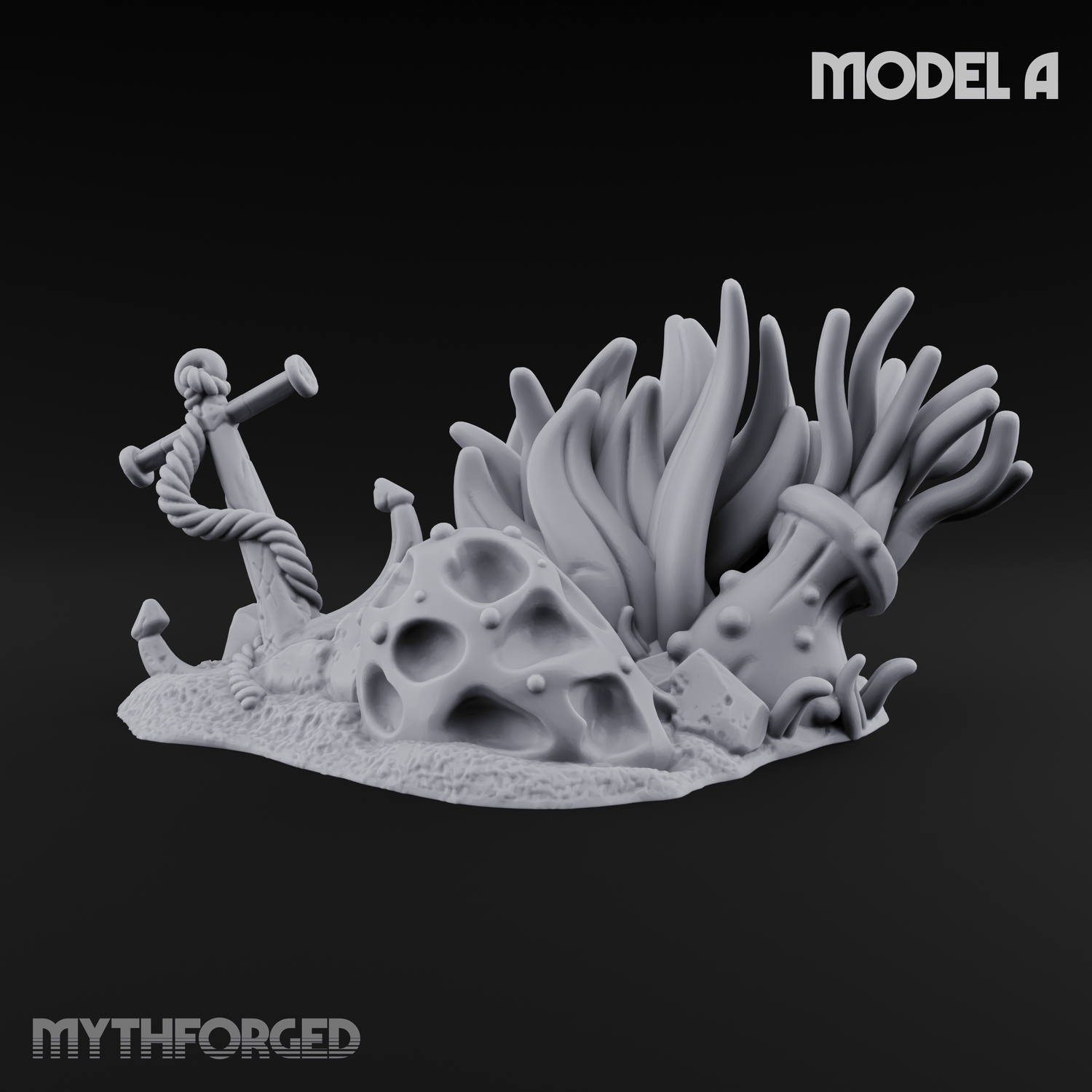 Sunken Ocean Floors A Miniature for Dungeons and Dragons, Pathfinder or other TTRPGs