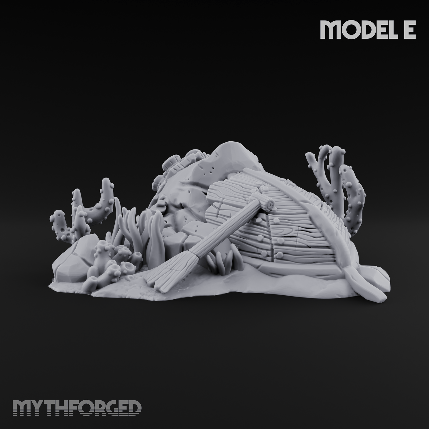 Sunken Ocean Floors E Miniature for Dungeons and Dragons, Pathfinder or other TTRPGs